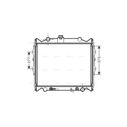 Radiator - Engine Cooling - AVA TO2249
