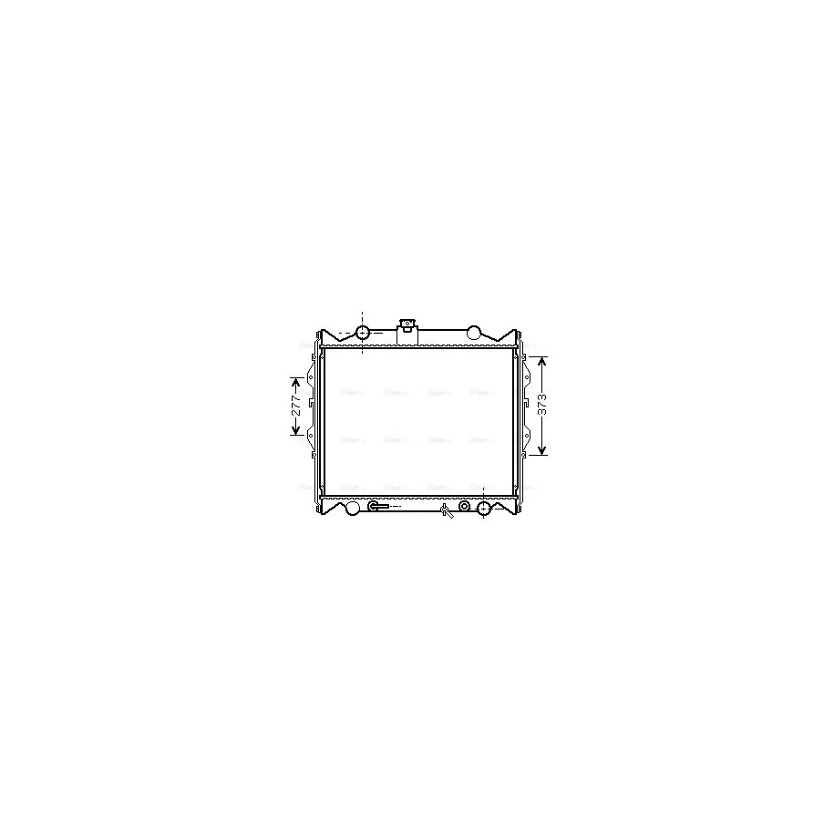 Radiator - Engine Cooling - AVA TO2249