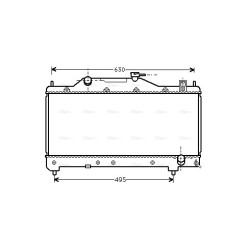 Radiator - Engine Cooling - AVA TO2283