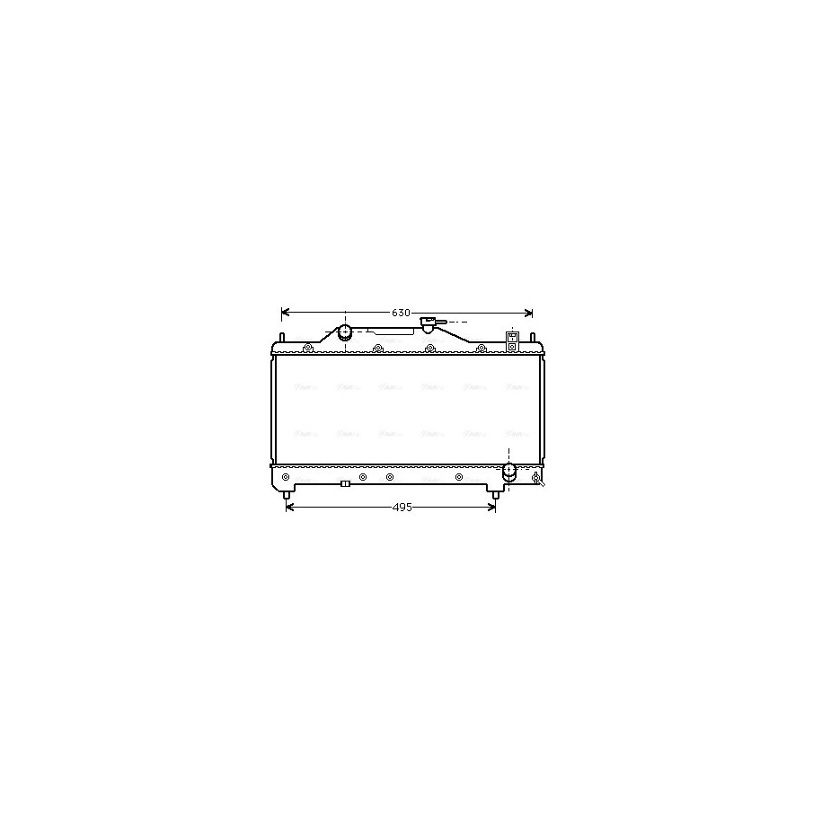 Radiator - Engine Cooling - AVA TO2283
