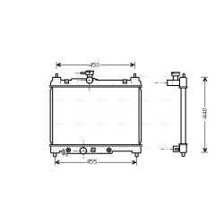 Radiator - Engine Cooling - AVA TO2287