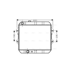 Radiator - Engine Cooling - AVA TO2292