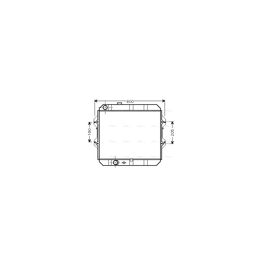 Radiator - Engine Cooling - AVA TO2292