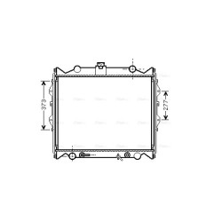 Radiator - Engine Cooling - AVA TO2311