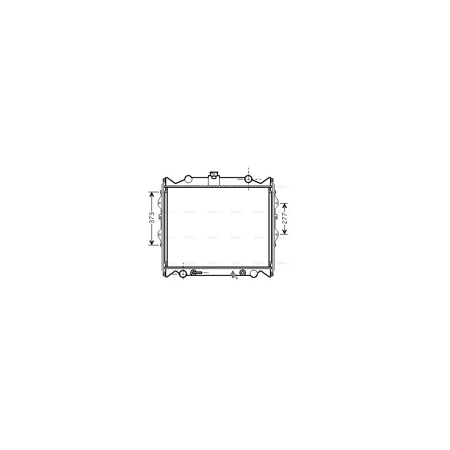 Radiator - Engine Cooling - AVA TO2311