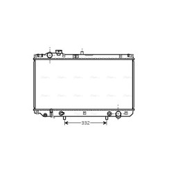 Radiator - Engine Cooling - AVA TO2313