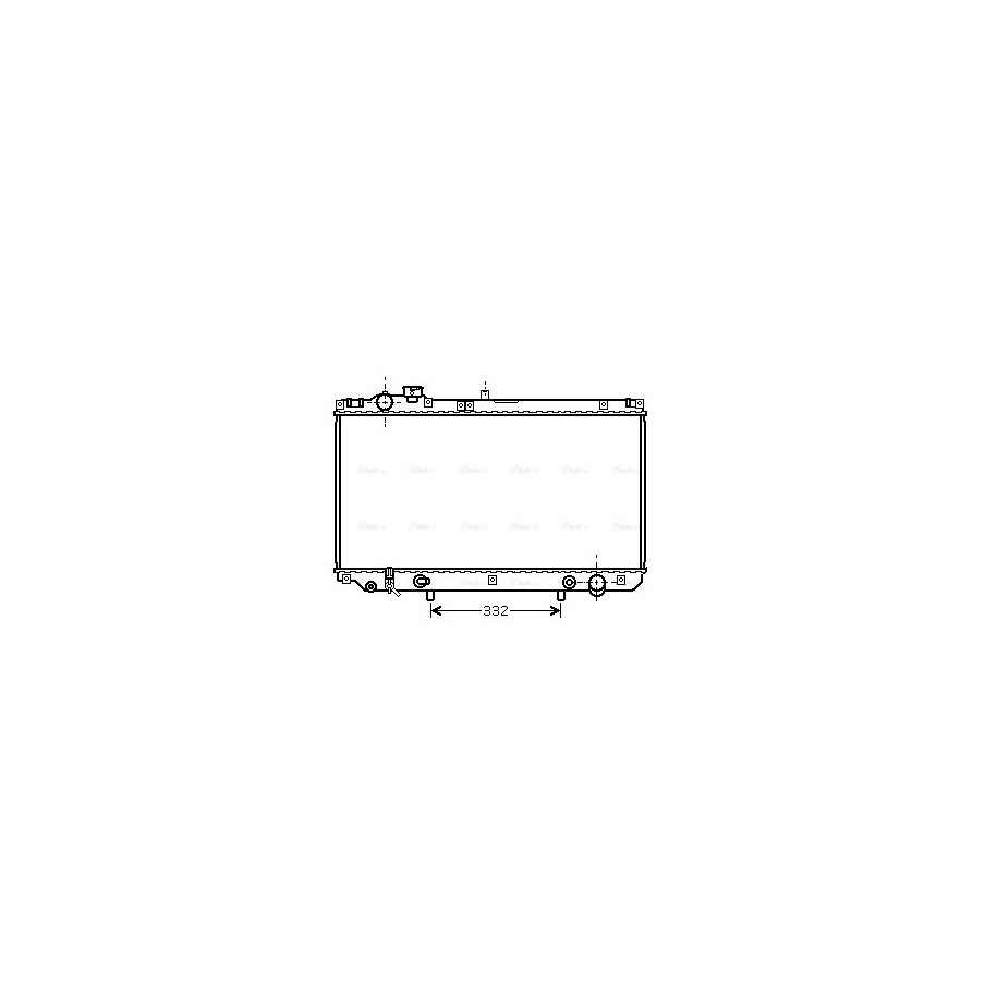Radiator - Engine Cooling - AVA TO2313