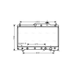 Radiator - Engine Cooling - AVA TO2336