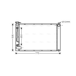 Radiator - Engine Cooling - AVA TO2343