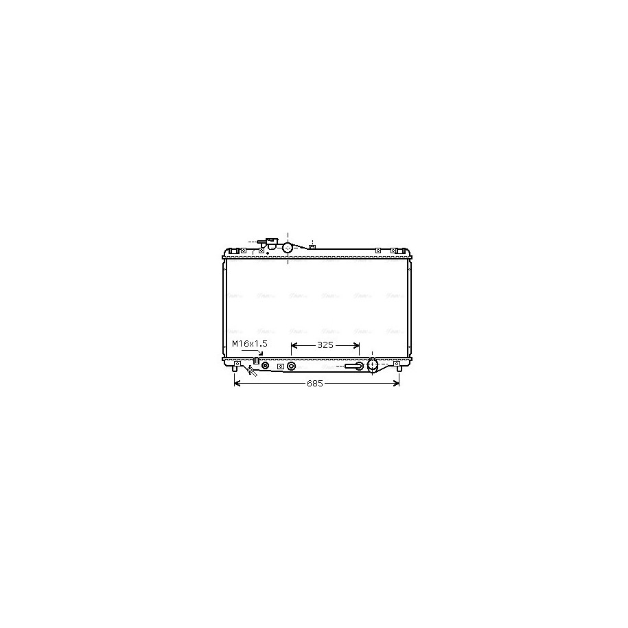 Radiator - Engine Cooling - AVA TO2345