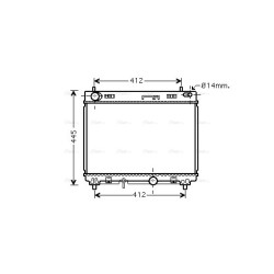 Radiator - Engine Cooling - AVA TO2358