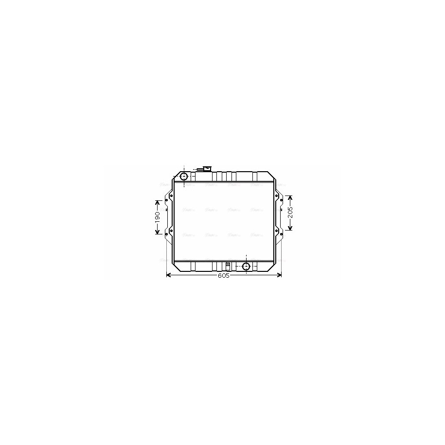 Radiator - Engine Cooling - AVA TO2371