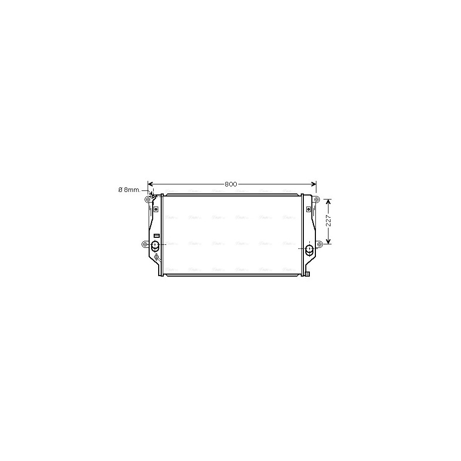 Radiator - Engine Cooling - AVA TO2401