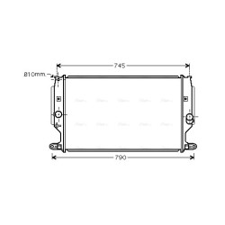 Radiator - Engine Cooling - AVA TO2402