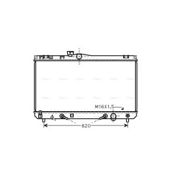 Radiator - Engine Cooling - AVA TO2454