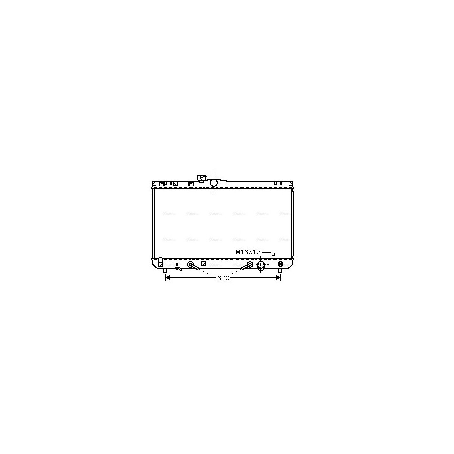 Radiator - Engine Cooling - AVA TO2454