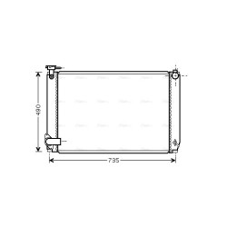 Radiator - Engine Cooling - AVA TO2463