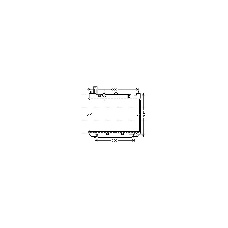 Radiator - Engine Cooling - AVA TO2471