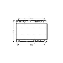 Radiator - Engine Cooling - AVA TO2489