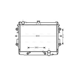 Radiator - Engine Cooling - AVA TO2491