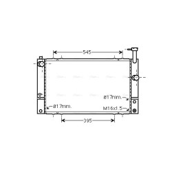Radiator - Engine Cooling - AVA TO2494