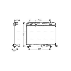 Radiator - Engine Cooling - AVA TO2498