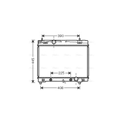 Radiator - Engine Cooling - AVA TO2577