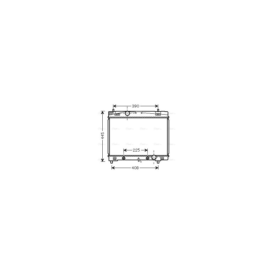 Radiator - Engine Cooling - AVA TO2577