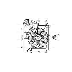 Radiator Fan - AVA TO7553