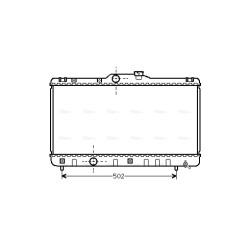 Radiator - Engine Cooling - AVA TOA2147