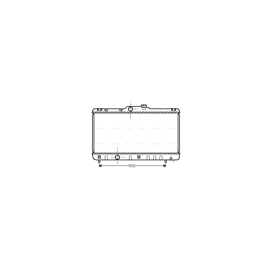 Radiator - Engine Cooling - AVA TOA2147
