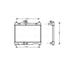 Radiator - Engine Cooling - AVA TOA2251