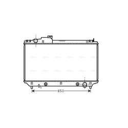 Radiator - Engine Cooling - AVA TOA2315