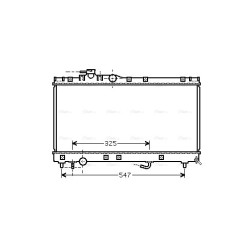 Radiator - Engine Cooling - AVA TOA2350