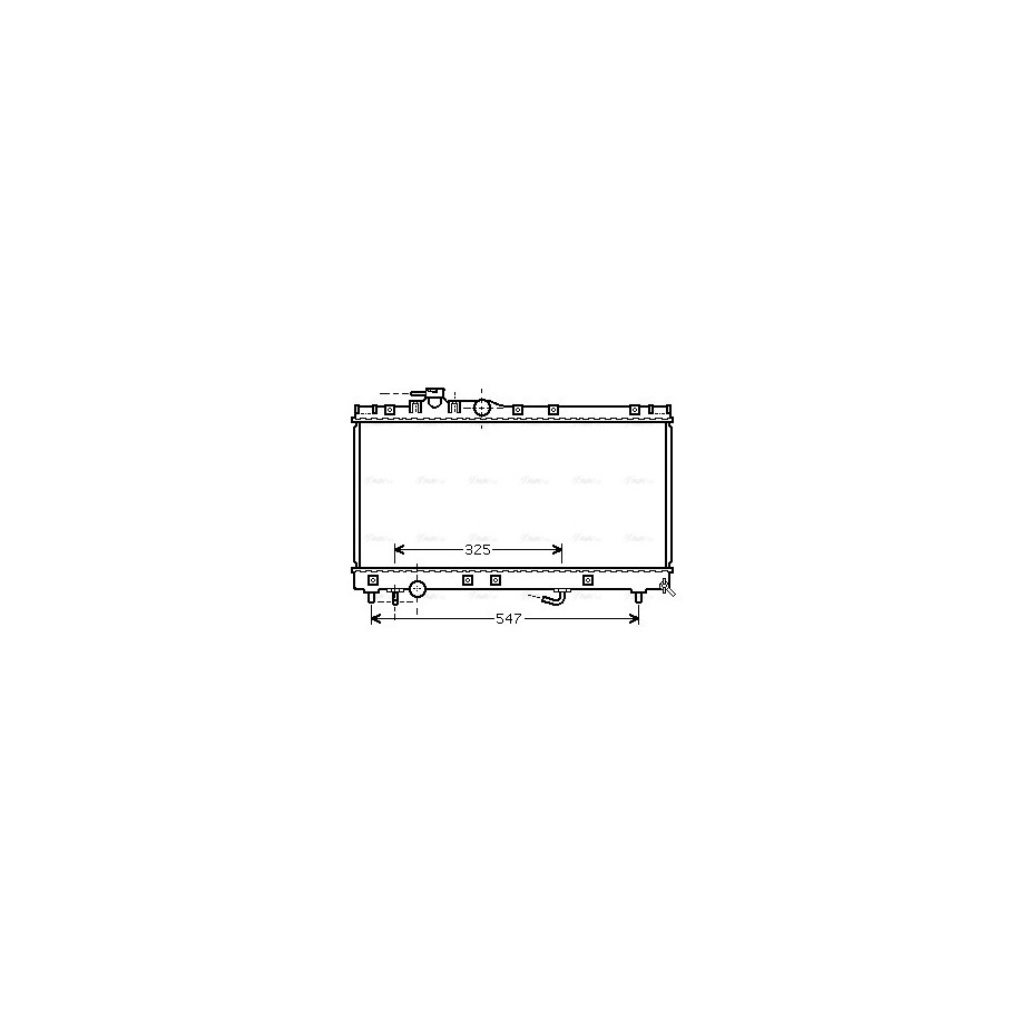 Radiator - Engine Cooling - AVA TOA2350