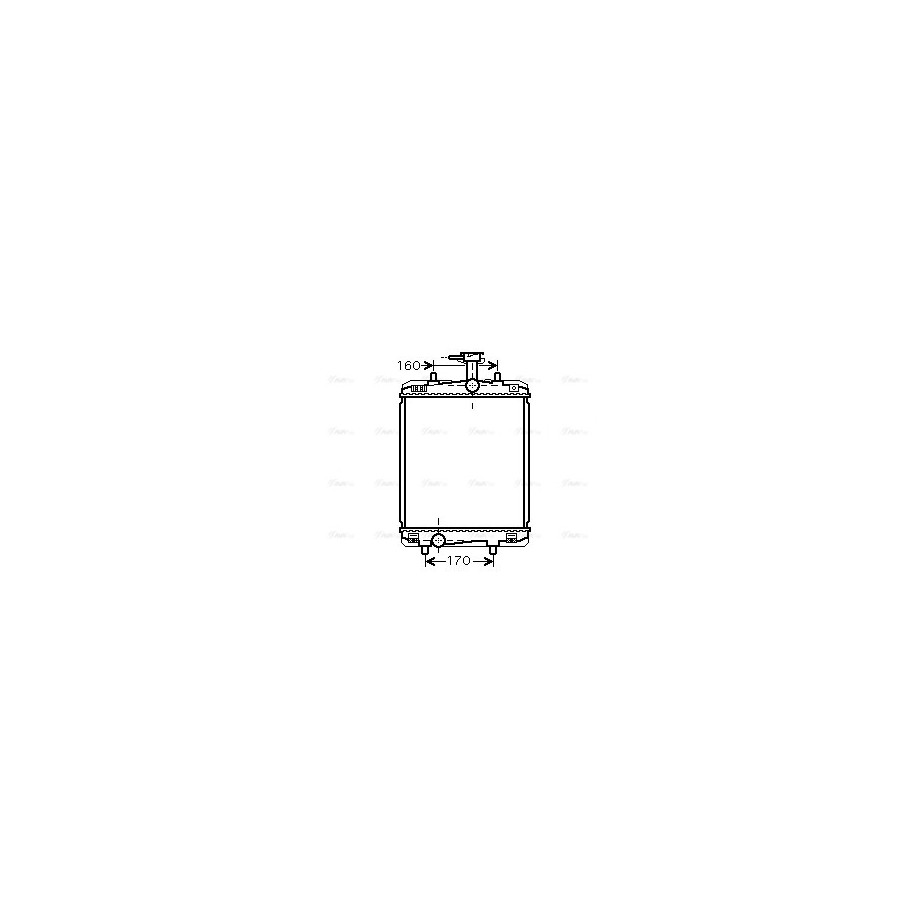 Radiator - Engine Cooling - AVA TOA2360