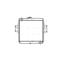 Radiator - Engine Cooling - AVA TOA2460