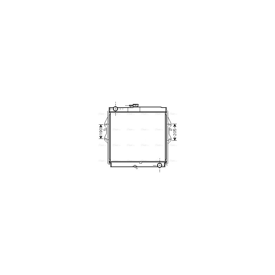 Radiator - Engine Cooling - AVA TOA2460