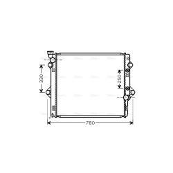 Radiator - Engine Cooling - AVA TOA2478