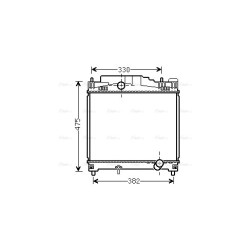 Radiator - Engine Cooling - AVA TOA2502