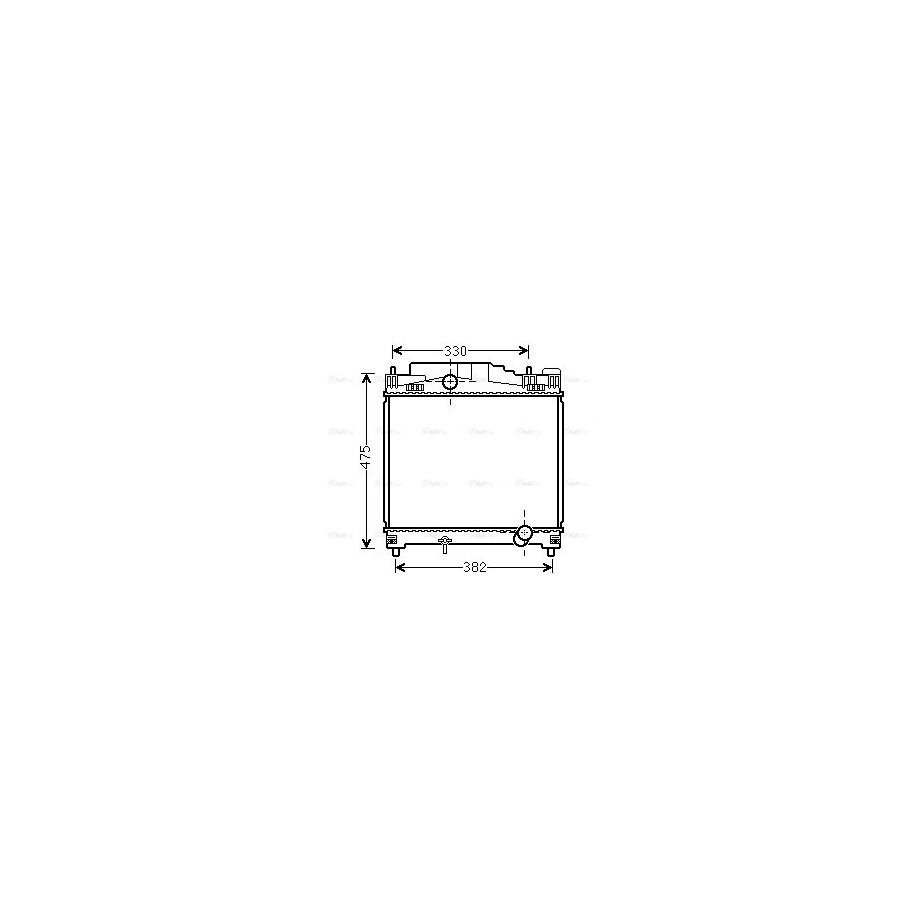 Radiator - Engine Cooling - AVA TOA2502