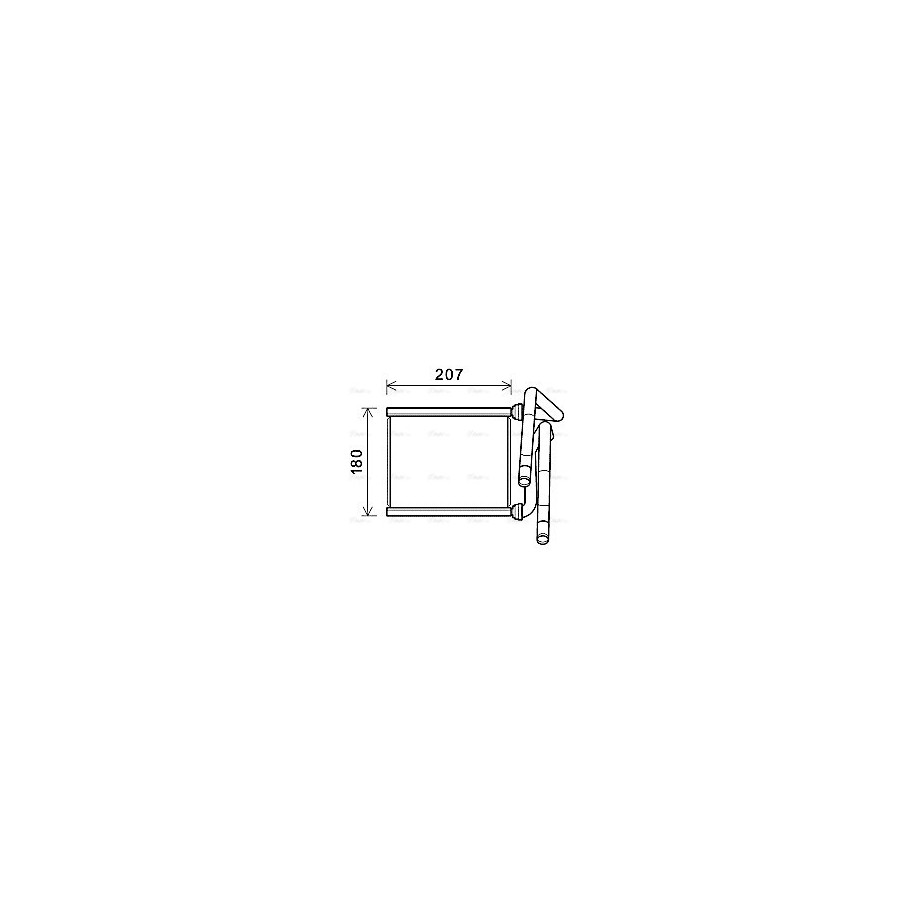 Heater Matrix - AVA TOA6727