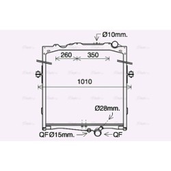 Radiator - Engine Cooling - AVA VL2084