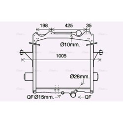 Radiator - Engine Cooling - AVA VL2085