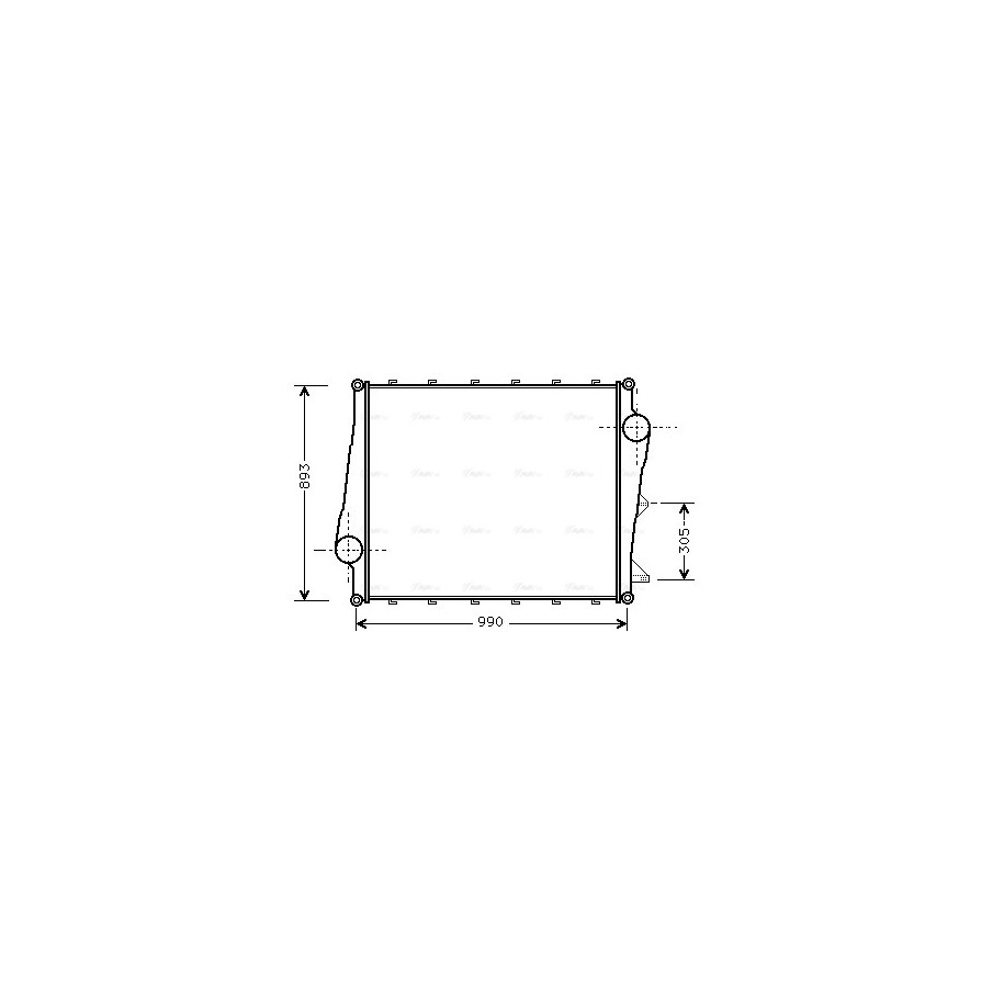 Intercooler - AVA VL4022