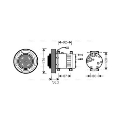 AC Compressor - AVA VLAK053