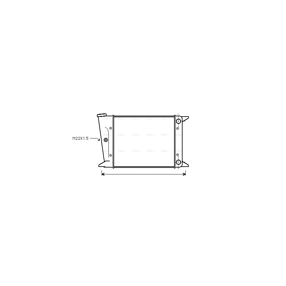Radiator - Engine Cooling - AVA VN2004