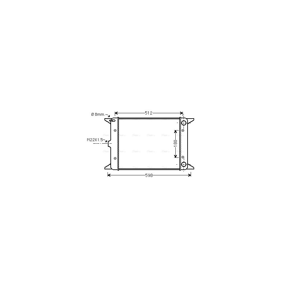 Radiator - Engine Cooling - AVA VN2005