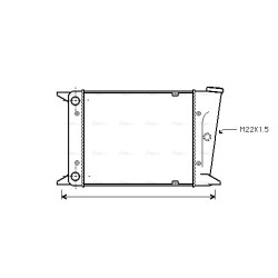 Radiator - Engine Cooling - AVA VN2006
