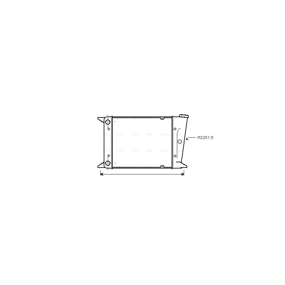 Radiator - Engine Cooling - AVA VN2006